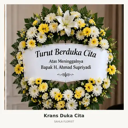 Krans Bunga Duka Tamalanrea