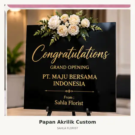 Papan Bunga Akrilik Tamalanrea